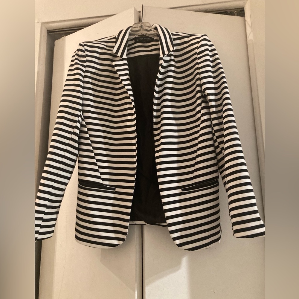 Zara striped blazer
